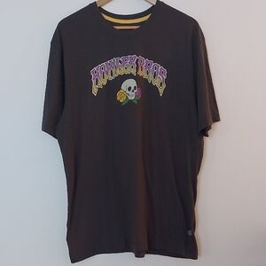 Howler Brothers Skull And Roses Branded  Charcoal Tshirt Size XL